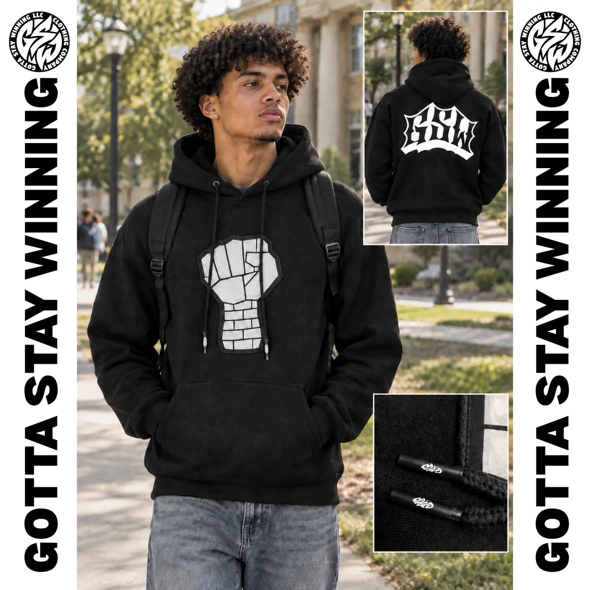 Black Body Strength Series GSW Cotton Tracksuit