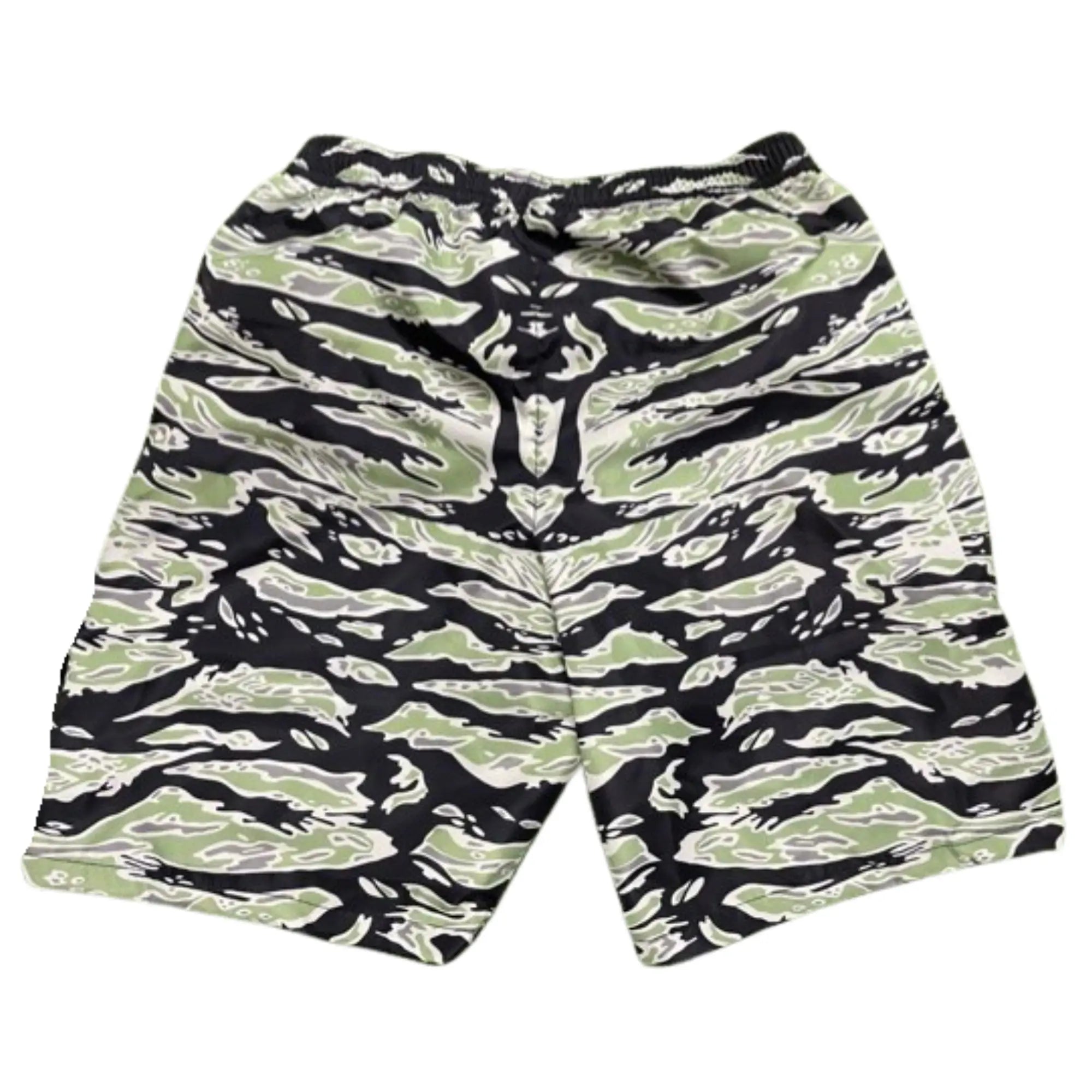GSW Camouflage Button‑Up Shirt Shorts Set