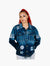 Denim Jacket TwoTone Style Embrodiery GSW Navy Blue Shade Jacket