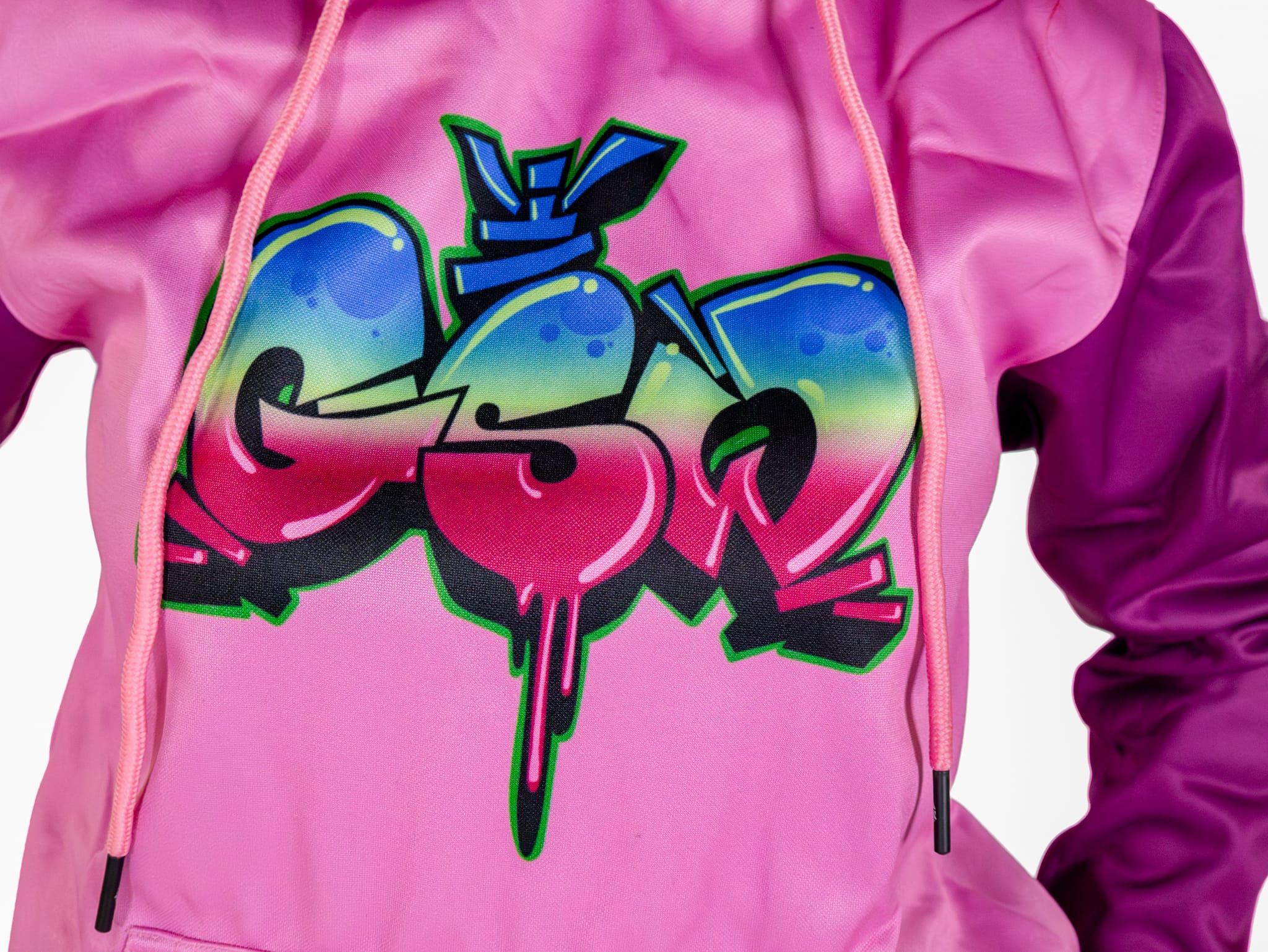 Pink body Hot Pink Sleeve GSW log Camo and Embroidery Design Full Sublimated Track Suit