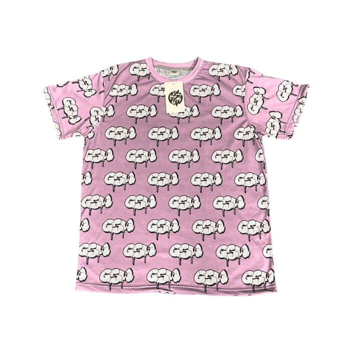 T-Shirts100%-Polyester-SublimatedGSW-Baby-Pink-w-White-Logo-(-GSWTSHSSBBPWTL-S-)-F