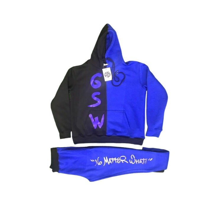 Track-Suit-(Two-Color)100%-Polyester-Printed-GSW-Logo-Black-Royal-(-GSWTSTCBKRYPTGSW-S)-F